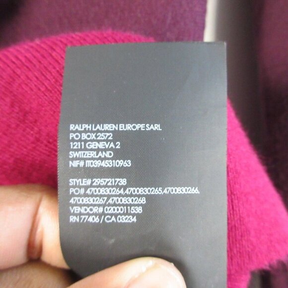 Club Monaco Milah Sweater Women XS Burgundy Viscose Wrap Tie Waist Wool 272 - Picture 6 of 10